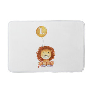 L is for LION Bath Mat