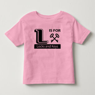 L Is For Locks and Keys Toddler T-Shirt
