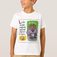 L is for Lumpia Kids T-shirt