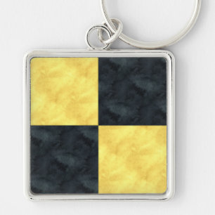 L Lima Watercolor Nautical Signal Maritime Flag Key Ring