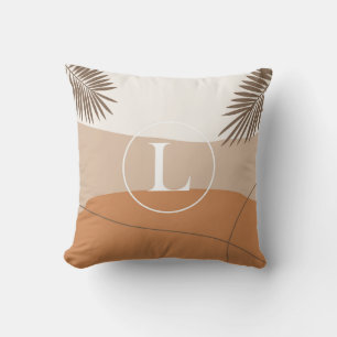 L - Lnitial Monogram Letter L Abstract Design Thro Cushion