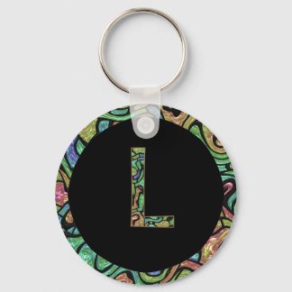 L Monogram Key Ring