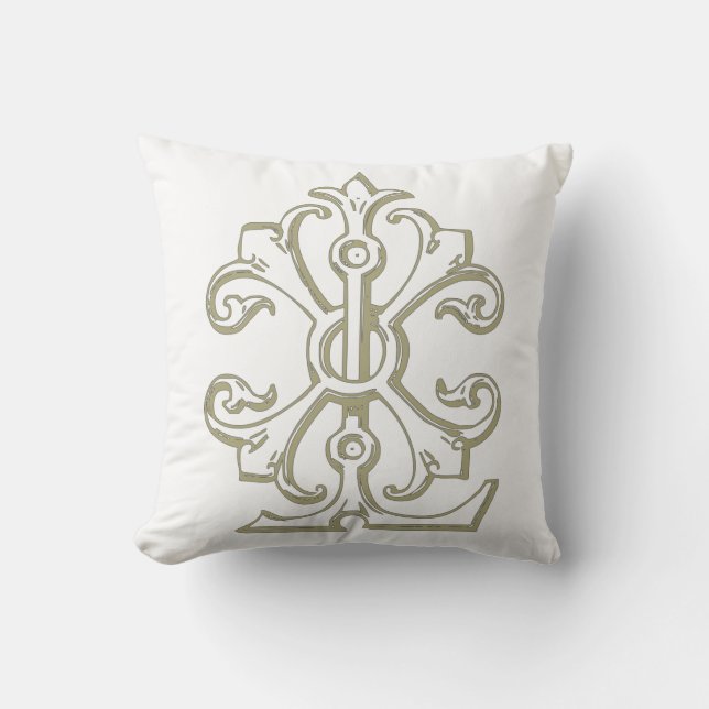 L Monogram Pillow (Front)