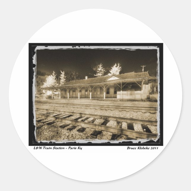L&N Passenger Depot Classic Round Sticker (Front)