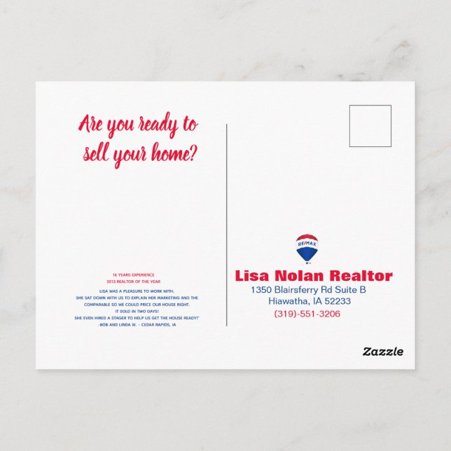 L. Nolan 5x7 Postcard (Back)