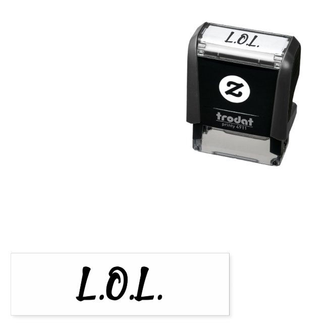 L.O.L. Laughing Out Loud Self-inking Stamp (In Situ)