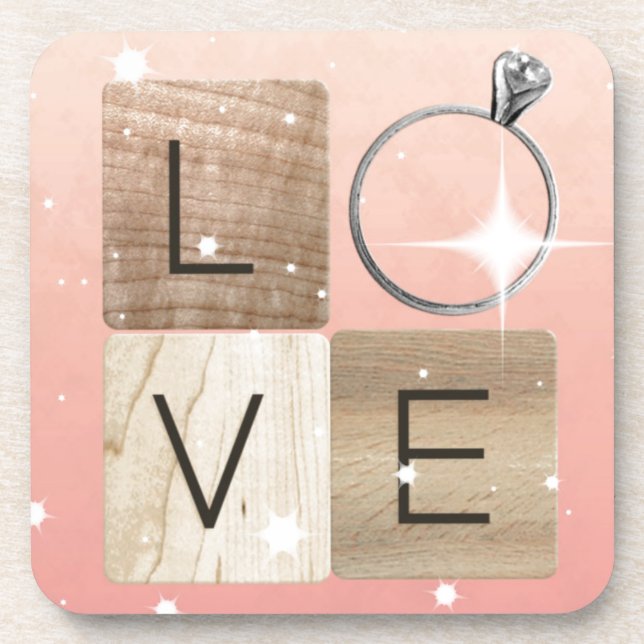 L-o-v-e Tiles Coaster (Front)