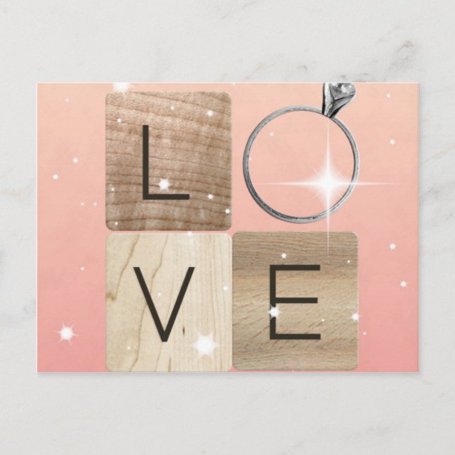 L-o-v-e Tiles Postcard (Front)