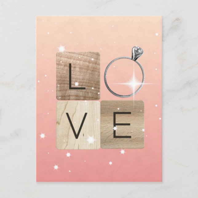 L-o-v-e Tiles Postcard (Front)