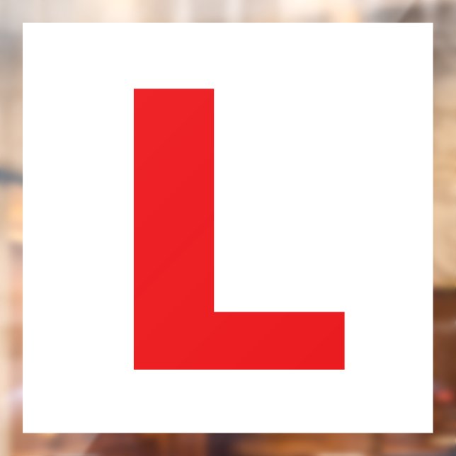 L Plate Fully Magnetic Exterior Car New Learner (Sheet 2)