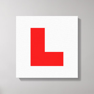 L-Plate Learner Driver / Bachelorette Hen Night Canvas Print