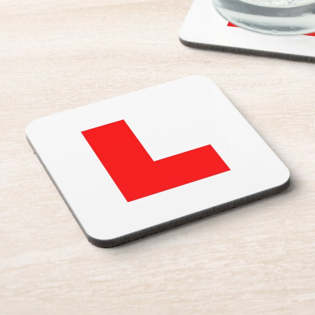 L-Plate Learner Driver / Bachelorette Hen Night Coaster (Left Side)