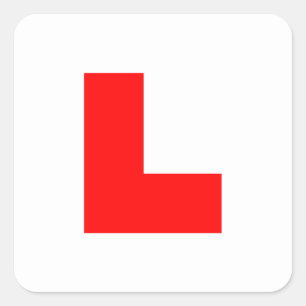 L-Plate Learner Driver / Bachelorette Hen Night Square Sticker