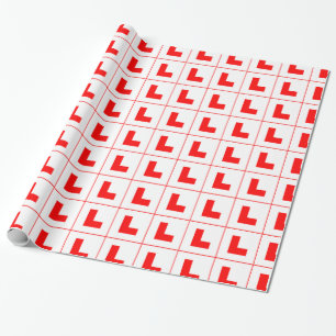 L-Plate Learner Driver / Bachelorette Hen Night Wrapping Paper