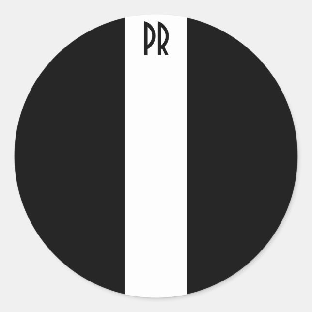 l, PR Classic Round Sticker (Front)