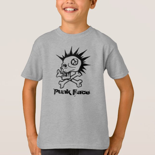 l, Punk Face T-Shirt (Front)