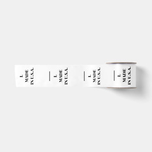 L Size Woven Label – Made in USA Garment Tag Satin Ribbon