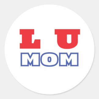 L U mum Classic Round Sticker