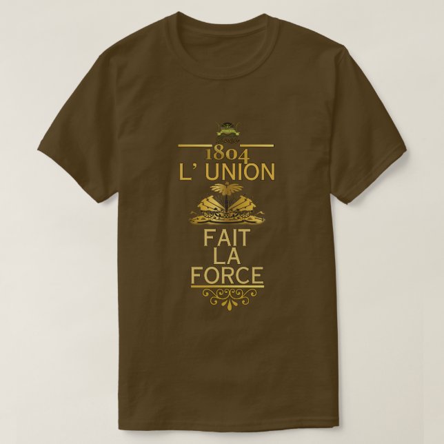 L' UNION FAIT LA FORCE (GOLD) T-Shirt (Design Front)