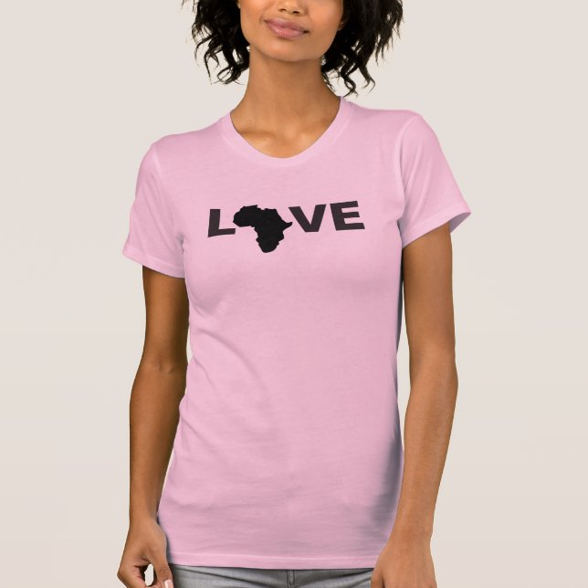 L-VE AFRICA BLACK WOMENS T-Shirt (Front)