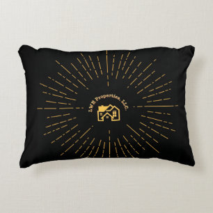 L.W.H. Properties Burst Logo Decorative Cushion
