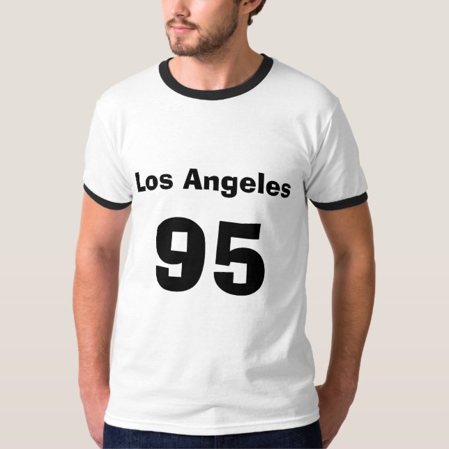 LA 95 Front Back Ringer Tee (Front)