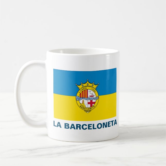 La Barceloneta (flag, neighbourhood in Barcelona Coffee Mug (Left)