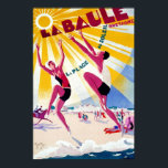 La Baule Vintage French Travel Poster<br><div class="desc">Lovely vintage French travel poster advertising the pleasures of La Baule in Brittany. From the Library of Congress.</div>