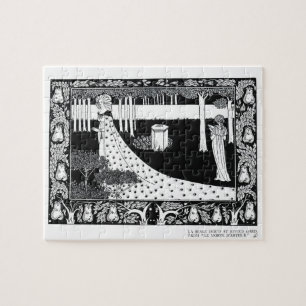 La Beale Isoud at Joyous Gard, illustration from ' Jigsaw Puzzle