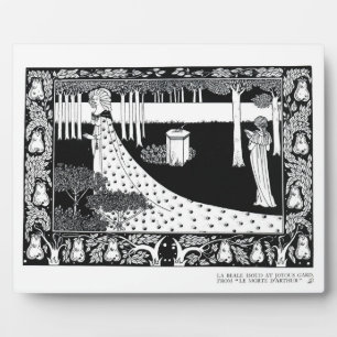 La Beale Isoud at Joyous Gard, illustration from ' Plaque