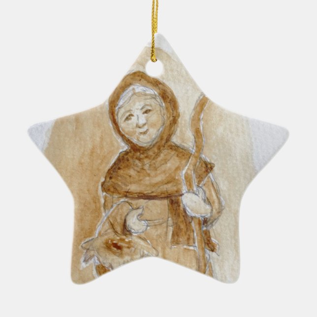 La Befana Ceramic Tree Decoration (Front)