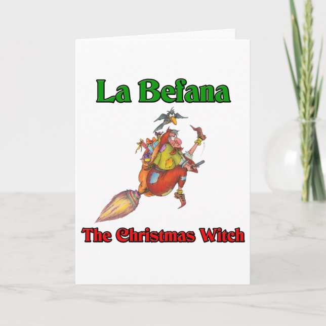 La Befana The Christmas Witch.. Holiday Card (Front)
