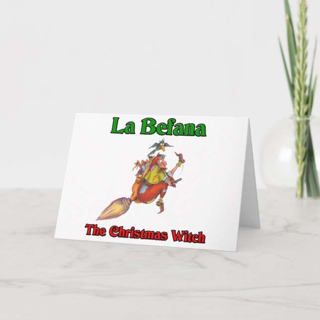La Befana The Christmas Witch.. Holiday Card (Front)