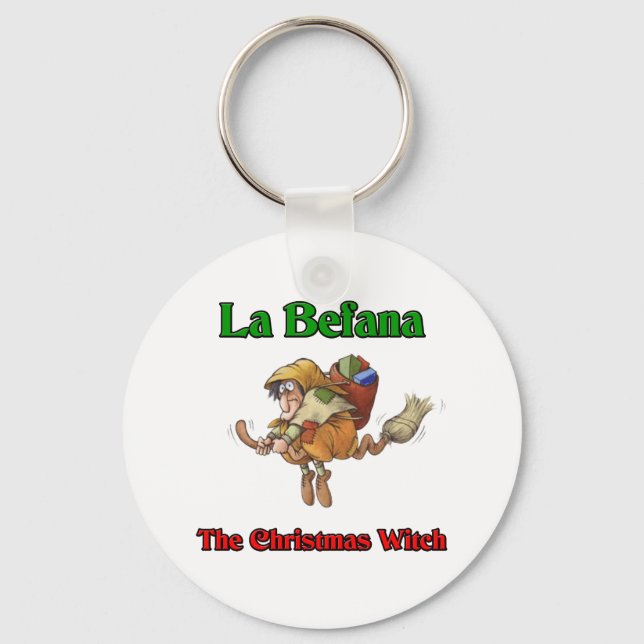 La Befana The Christmas Witch.. Key Ring (Front)