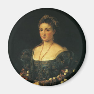 La Bella, Duchess of Urbino by Titian Magnet