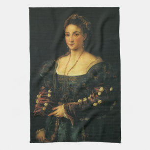 La Bella, Duchess of Urbino by Titian Tea Towel