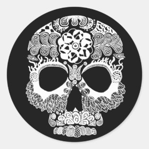 La Bella Muerte Dark Round Sticker
