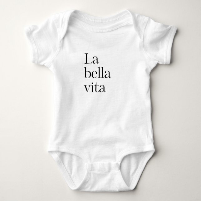 La bella vita baby bodysuit (Front)