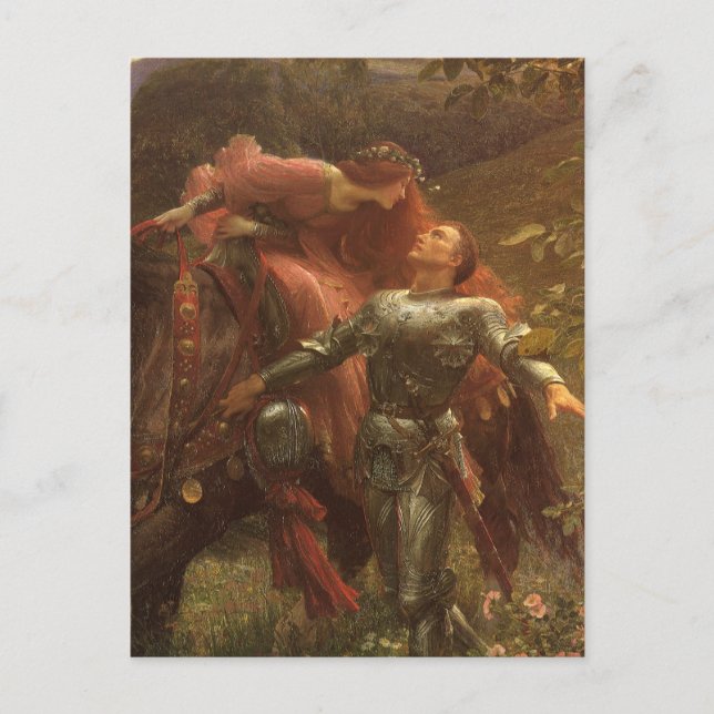 La Belle Dame sans Merci by Sir Frank Dicksee Postcard (Front)