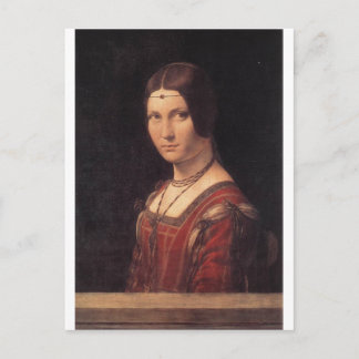 La Belle Ferronniere by Leonardo Da Vinci Postcard