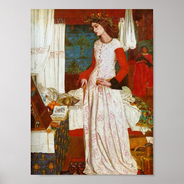La Belle Iseult | Queen Guenevere, William Morris Poster (Front)