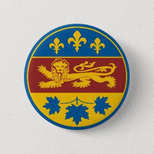 La Belle Province 6 Cm Round Badge