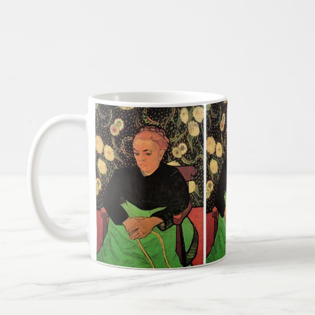 La Berceuse (Augustine Roulin) by Vincent van Gogh Coffee Mug (Left)
