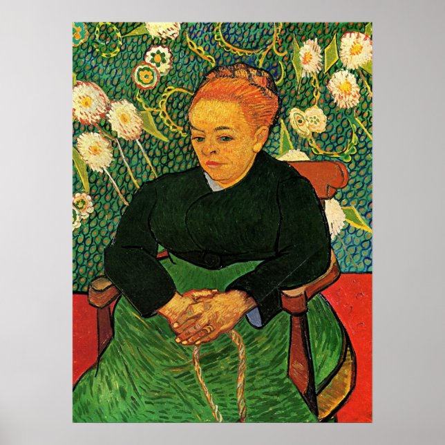 La Berceuse (Augustine Roulin) by Vincent van Gogh Poster (Front)