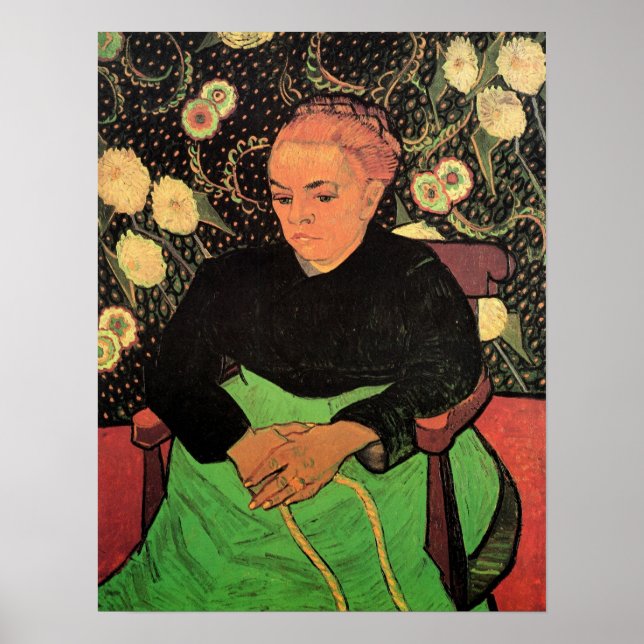La Berceuse (Augustine Roulin) by Vincent van Gogh Poster (Front)