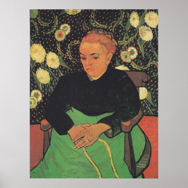 La Berceuse (Augustine Roulin) by Vincent Van Gogh Poster (Front)