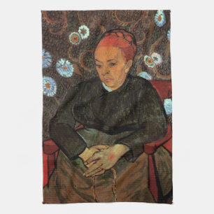 La Berceuse (Augustine Roulin) by Vincent van Gogh Tea Towel