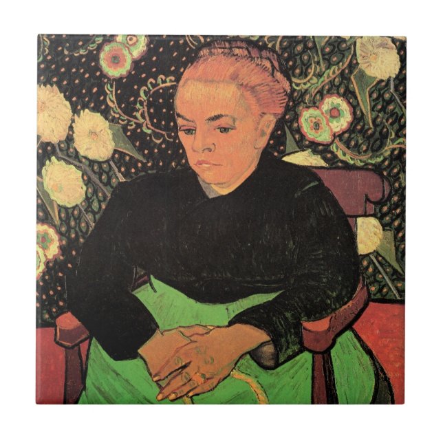 La Berceuse (Augustine Roulin) by Vincent van Gogh Tile (Front)