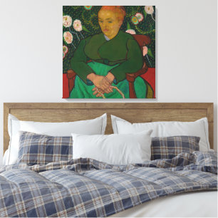 La Berceuse (Woman Rocking a Cradle- Augustine-Ali Canvas Print