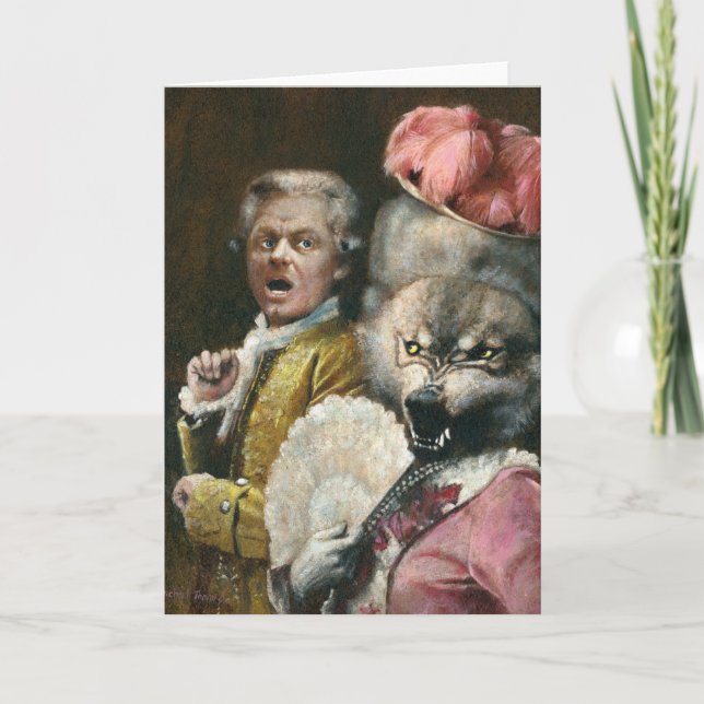 La Bete Werewolf Lady Greetings card (Front)